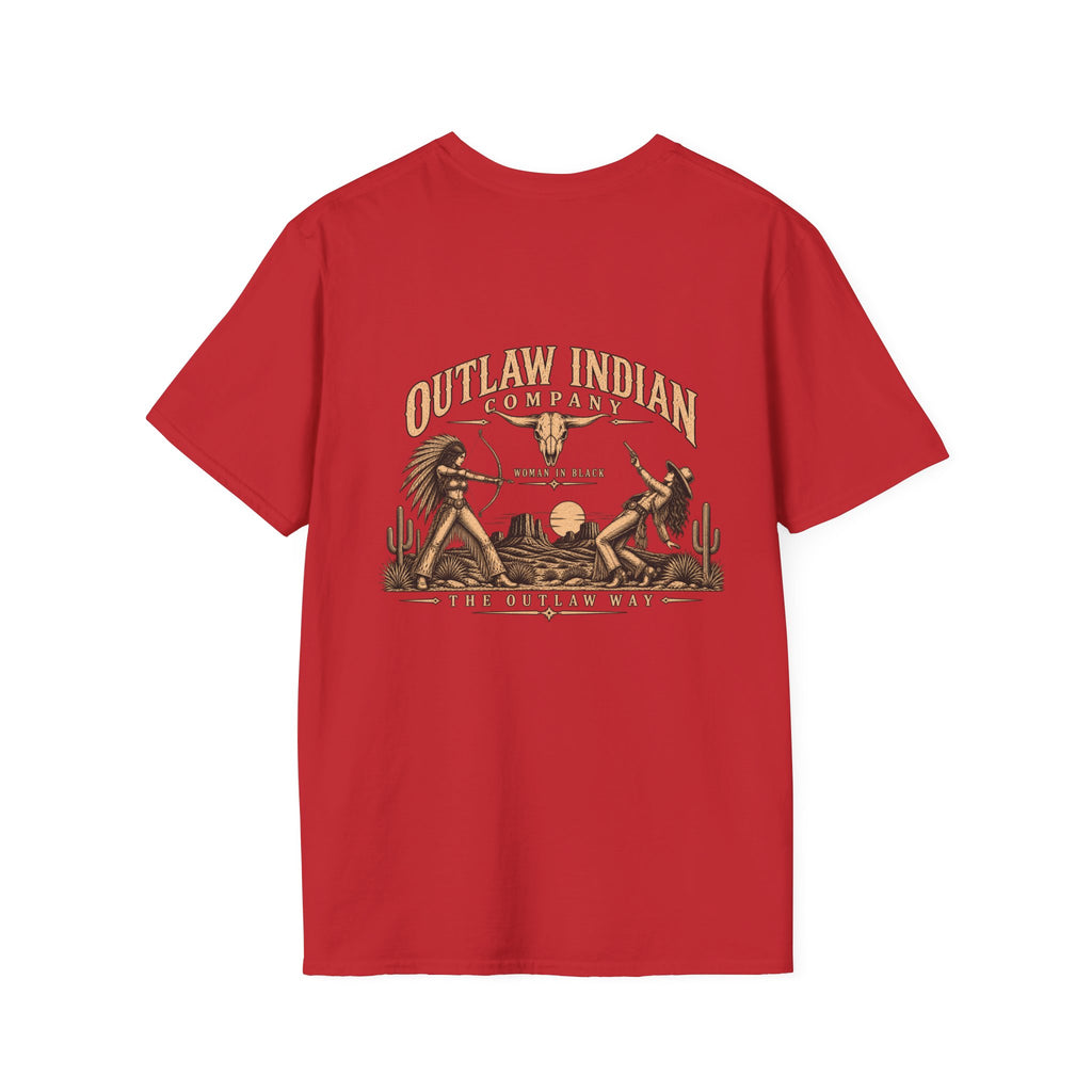 Longhorn Logo T-Shirt — Outlaw Indian Co. Western Graphic Tee