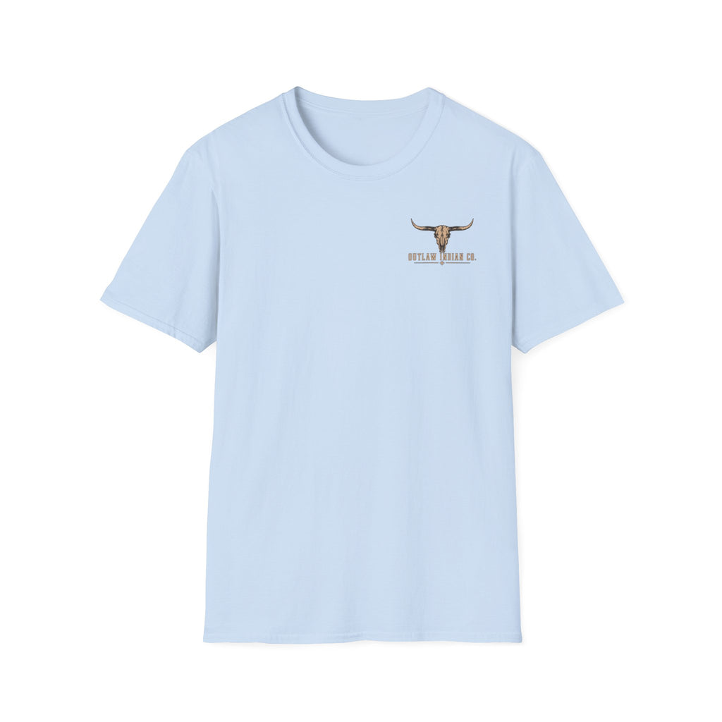Longhorn Logo T-Shirt — Outlaw Indian Co. Western Graphic Tee
