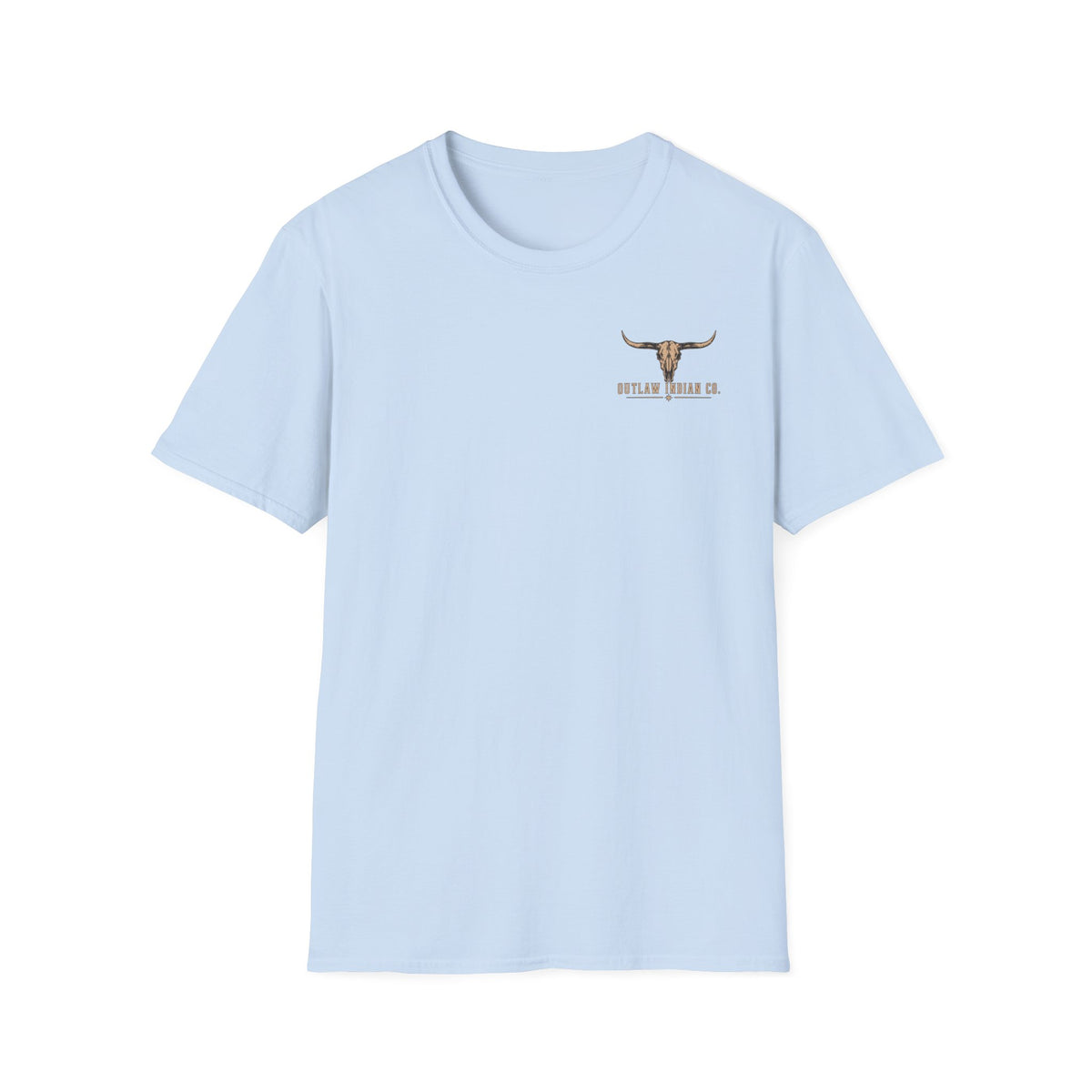 Longhorn Logo T-Shirt — Outlaw Indian Co. Western Graphic Tee