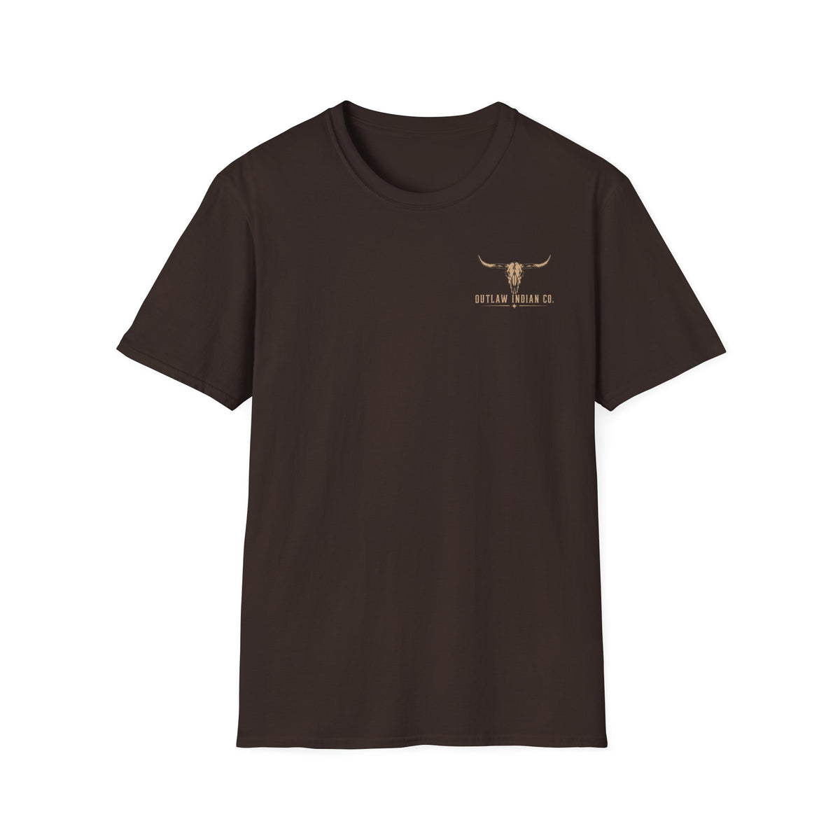 Longhorn Logo T-Shirt — Outlaw Indian Co. Western Graphic Tee
