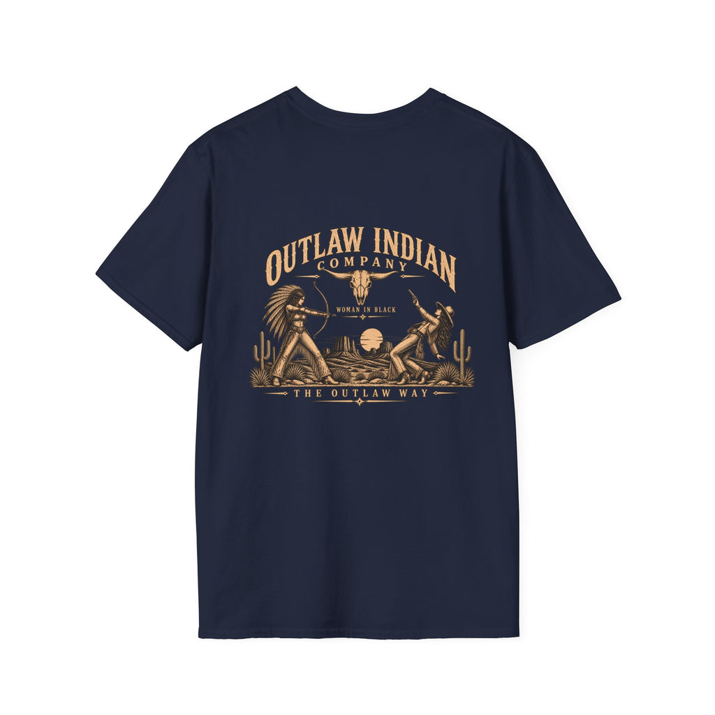 Longhorn Logo T-Shirt — Outlaw Indian Co. Western Graphic Tee