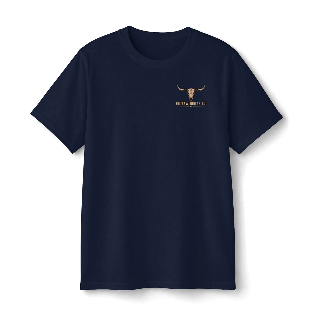 Youth Tee — Outlaw Indian Co. Longhorn Skull Graphic