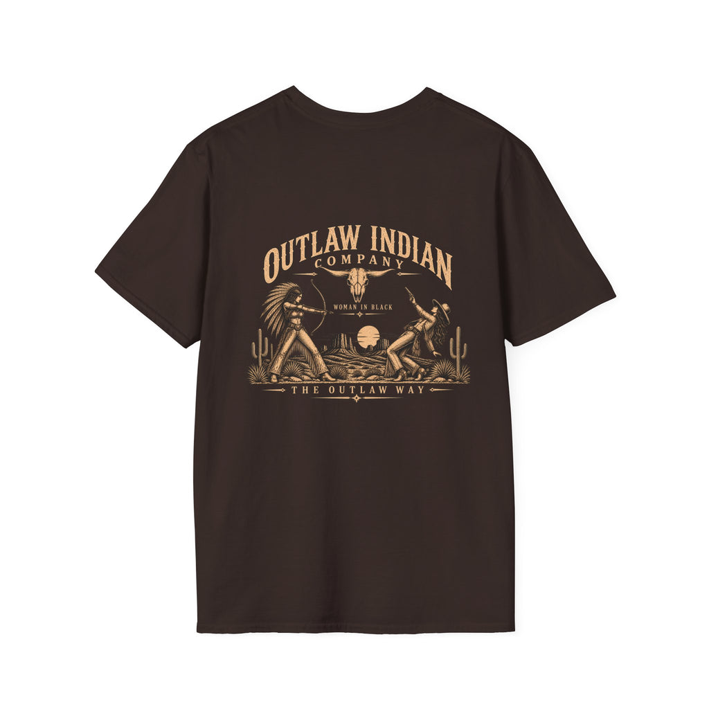Longhorn Logo T-Shirt — Outlaw Indian Co. Western Graphic Tee