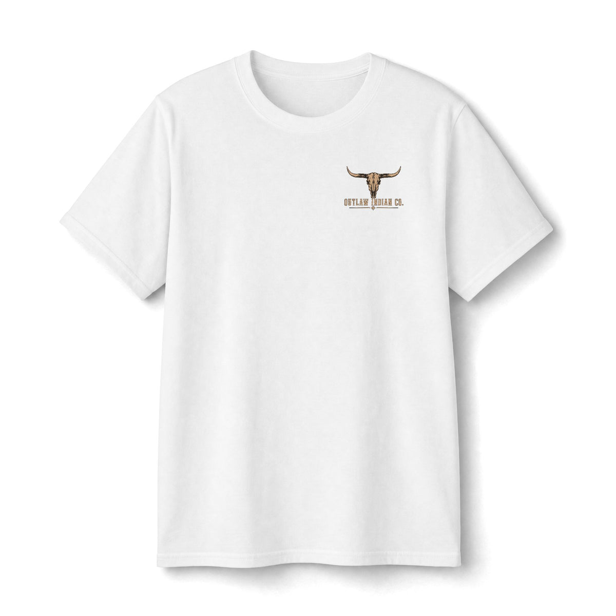 Youth Tee — Outlaw Indian Co. Longhorn Skull Graphic