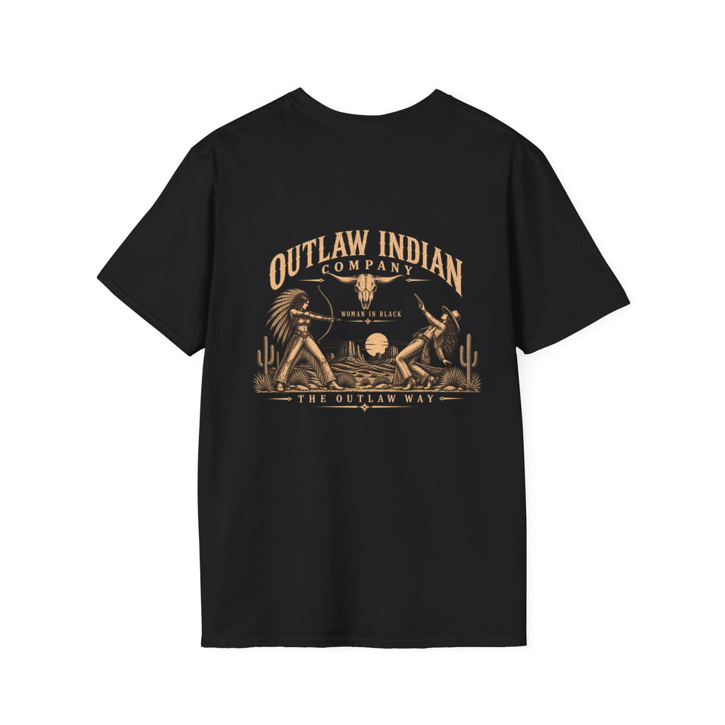 Longhorn Logo T-Shirt — Outlaw Indian Co. Western Graphic Tee