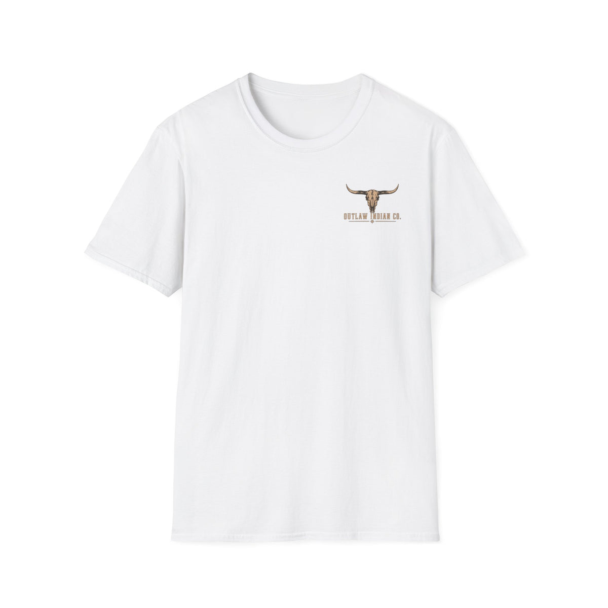 Longhorn Logo T-Shirt — Outlaw Indian Co. Western Graphic Tee