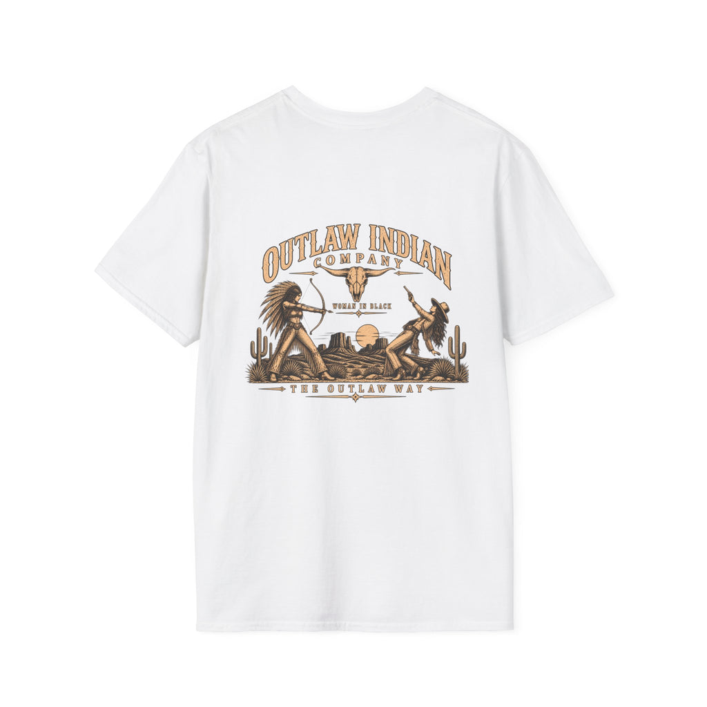 Longhorn Logo T-Shirt — Outlaw Indian Co. Western Graphic Tee