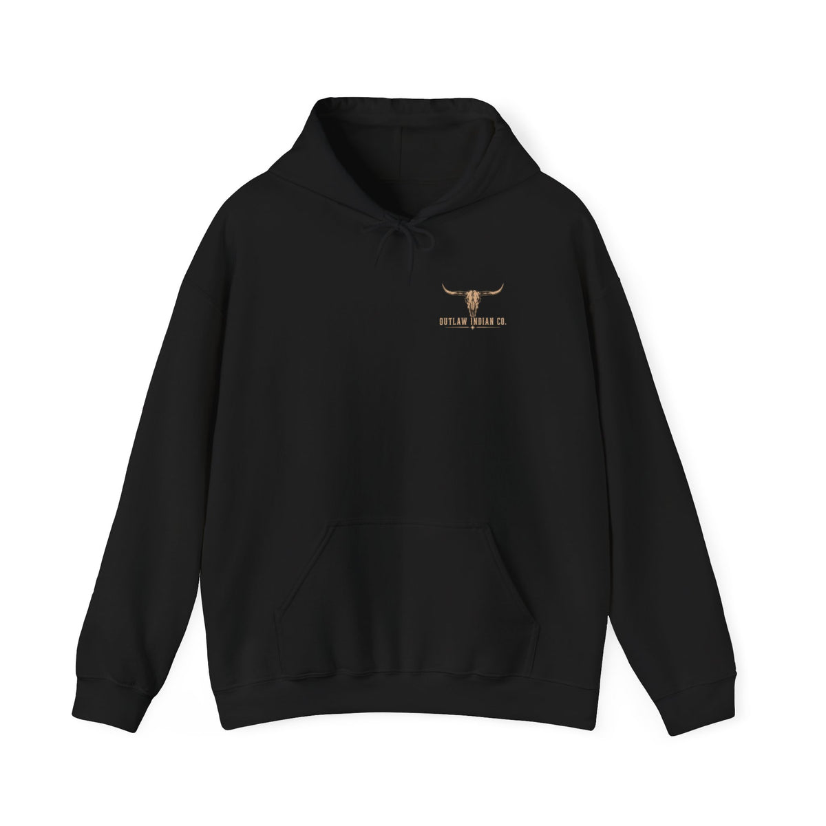 Outlaw Indian Co. Vintage Western Hoodie — Desert Cowboy Graphic Pullover