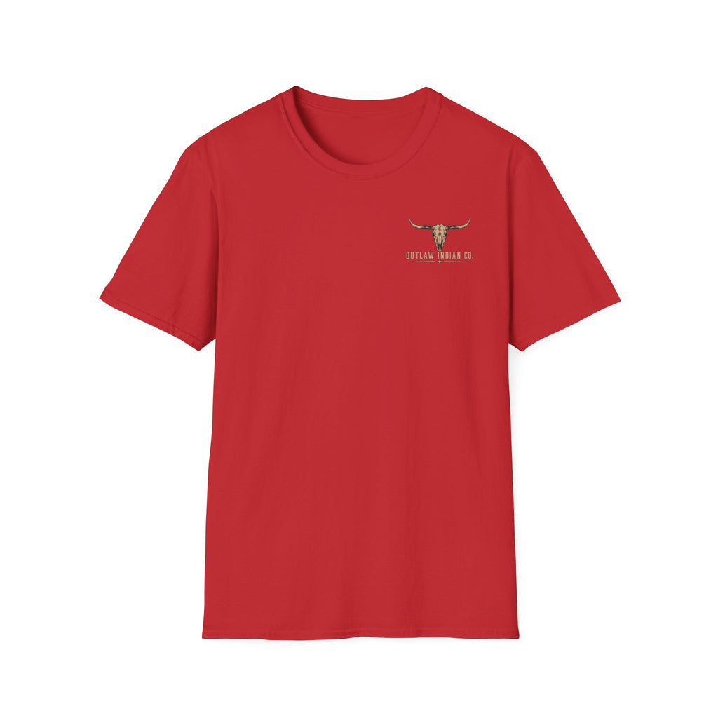 Longhorn Logo T-Shirt — Outlaw Indian Co. Western Graphic Tee