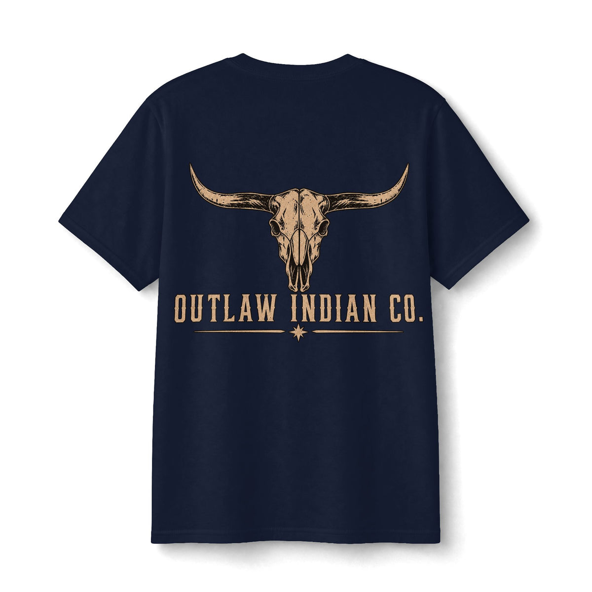 Youth Tee — Outlaw Indian Co. Longhorn Skull Graphic