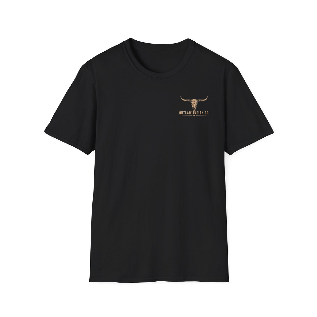 Longhorn Logo T-Shirt — Outlaw Indian Co. Western Graphic Tee