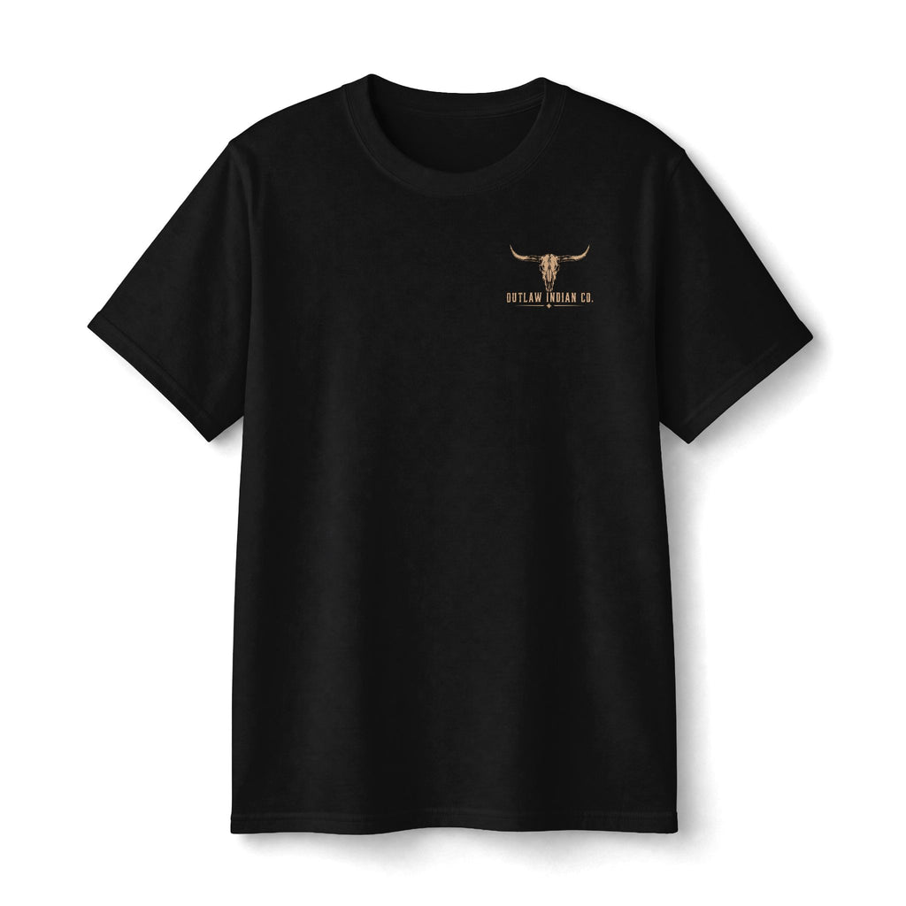 Youth Tee — Outlaw Indian Co. Longhorn Skull Graphic