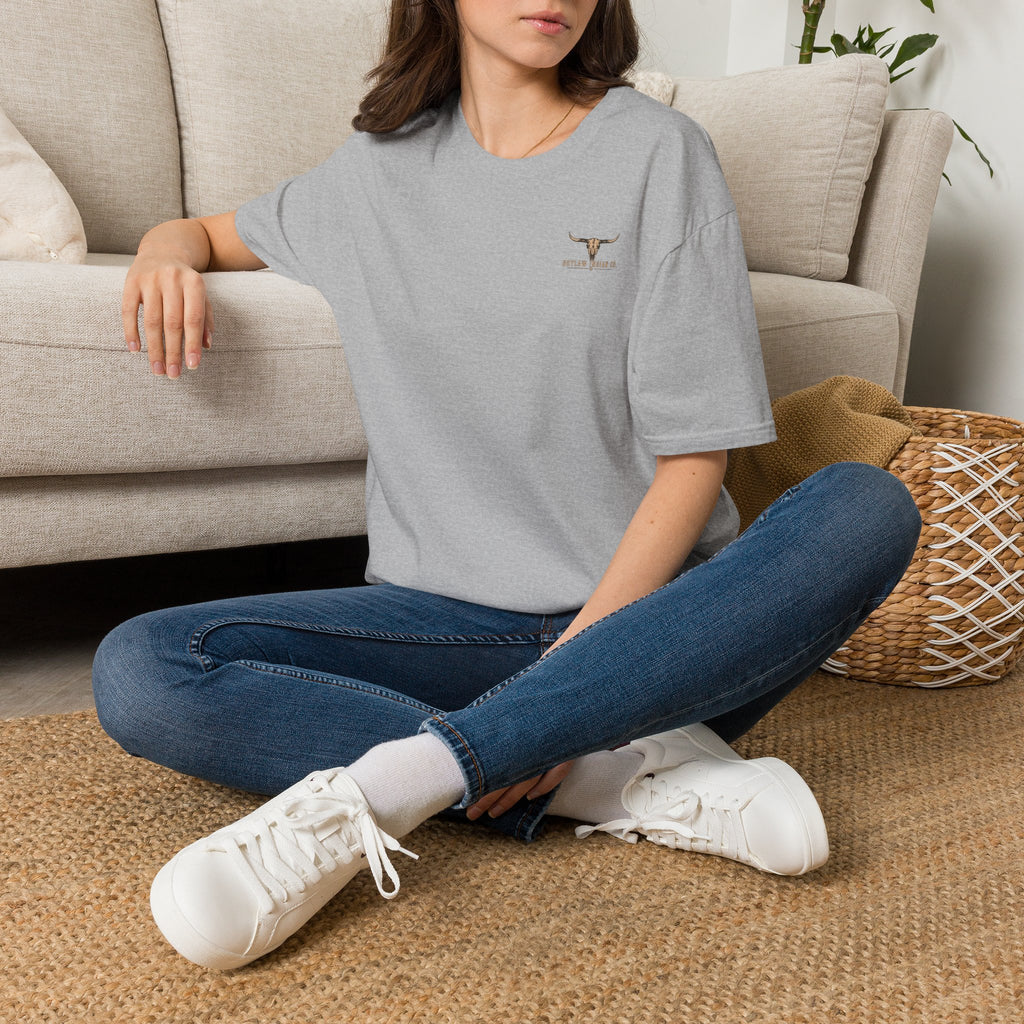 Unisex Longhorn Minimalist Tee — Small Chest Logo