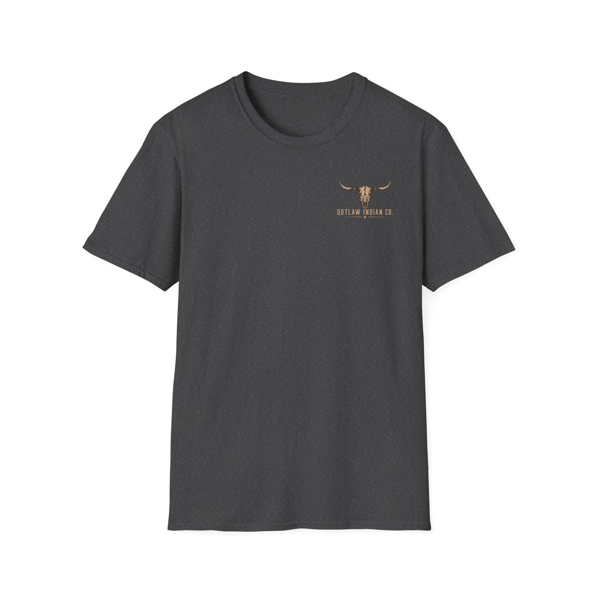 Longhorn Logo T-Shirt — Outlaw Indian Co. Western Graphic Tee