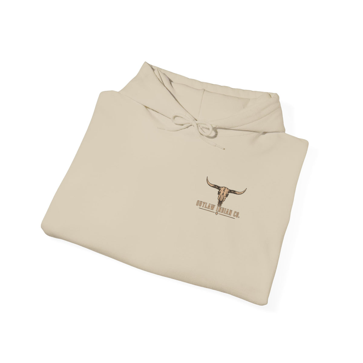 Outlaw Indian Co. Vintage Western Hoodie — Desert Cowboy Graphic Pullover