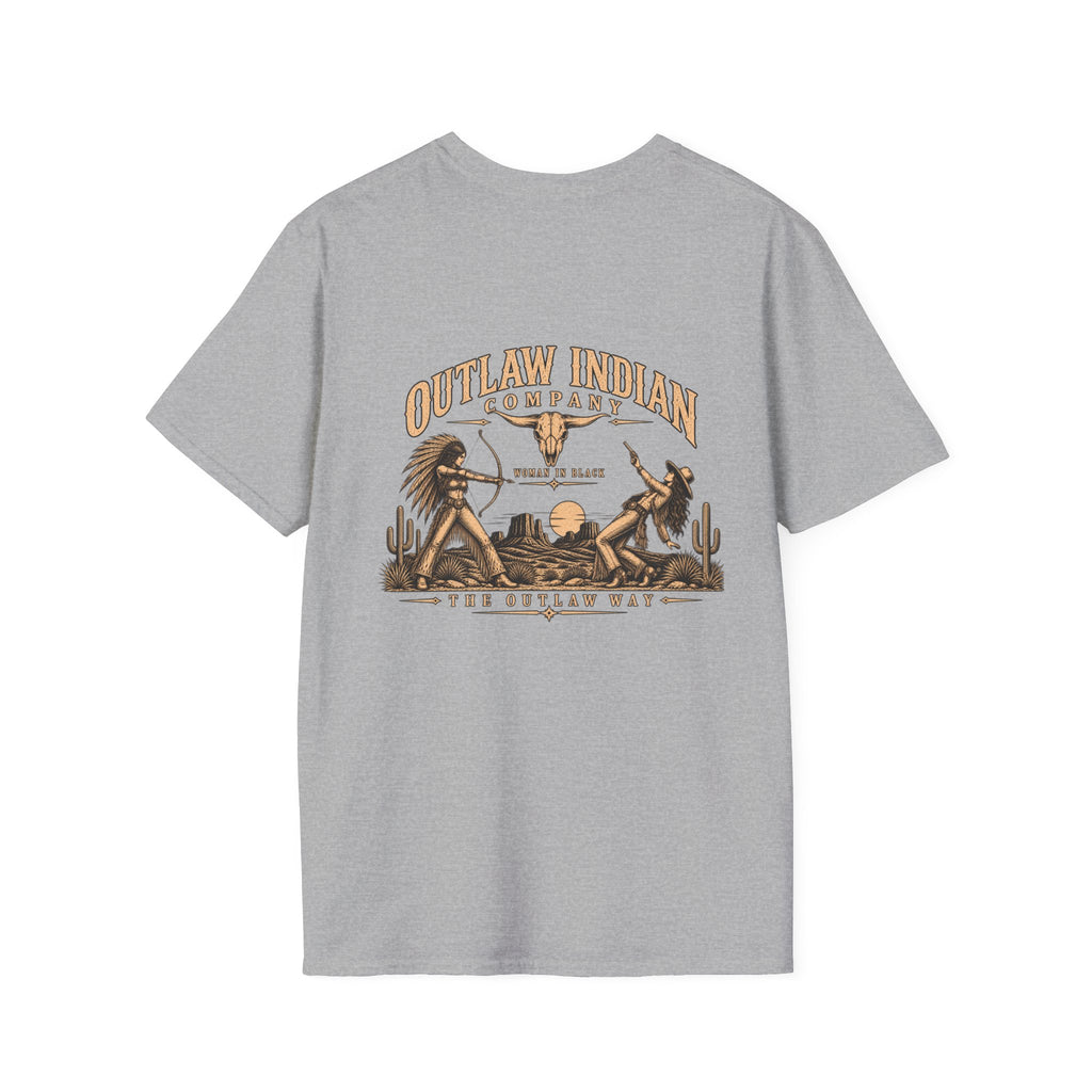 Longhorn Logo T-Shirt — Outlaw Indian Co. Western Graphic Tee