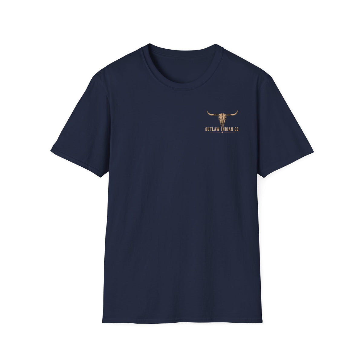 Longhorn Logo T-Shirt — Outlaw Indian Co. Western Graphic Tee