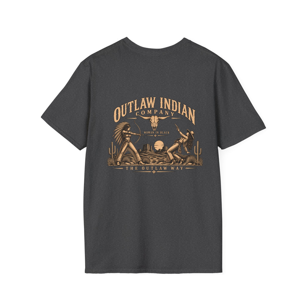 Longhorn Logo T-Shirt — Outlaw Indian Co. Western Graphic Tee