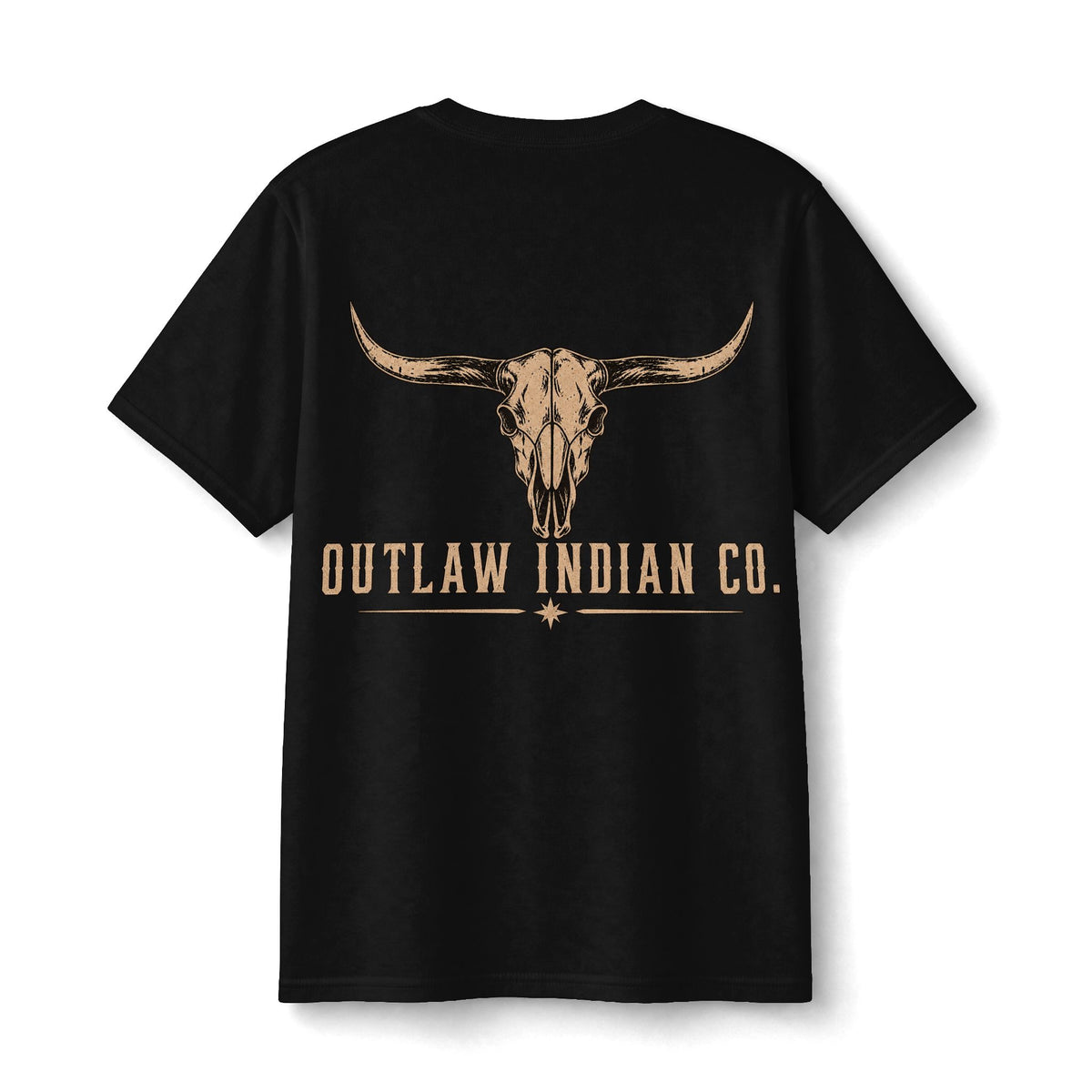 Youth Tee — Outlaw Indian Co. Longhorn Skull Graphic
