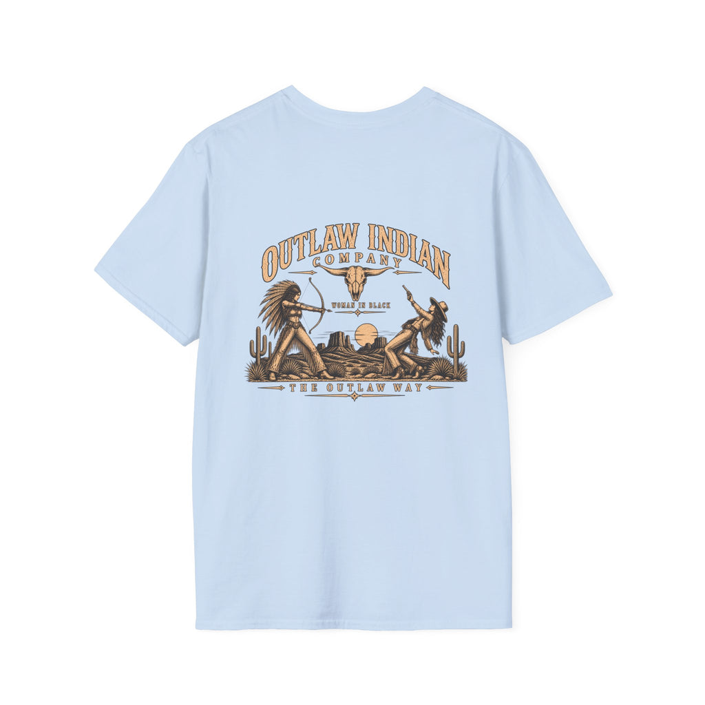 Longhorn Logo T-Shirt — Outlaw Indian Co. Western Graphic Tee
