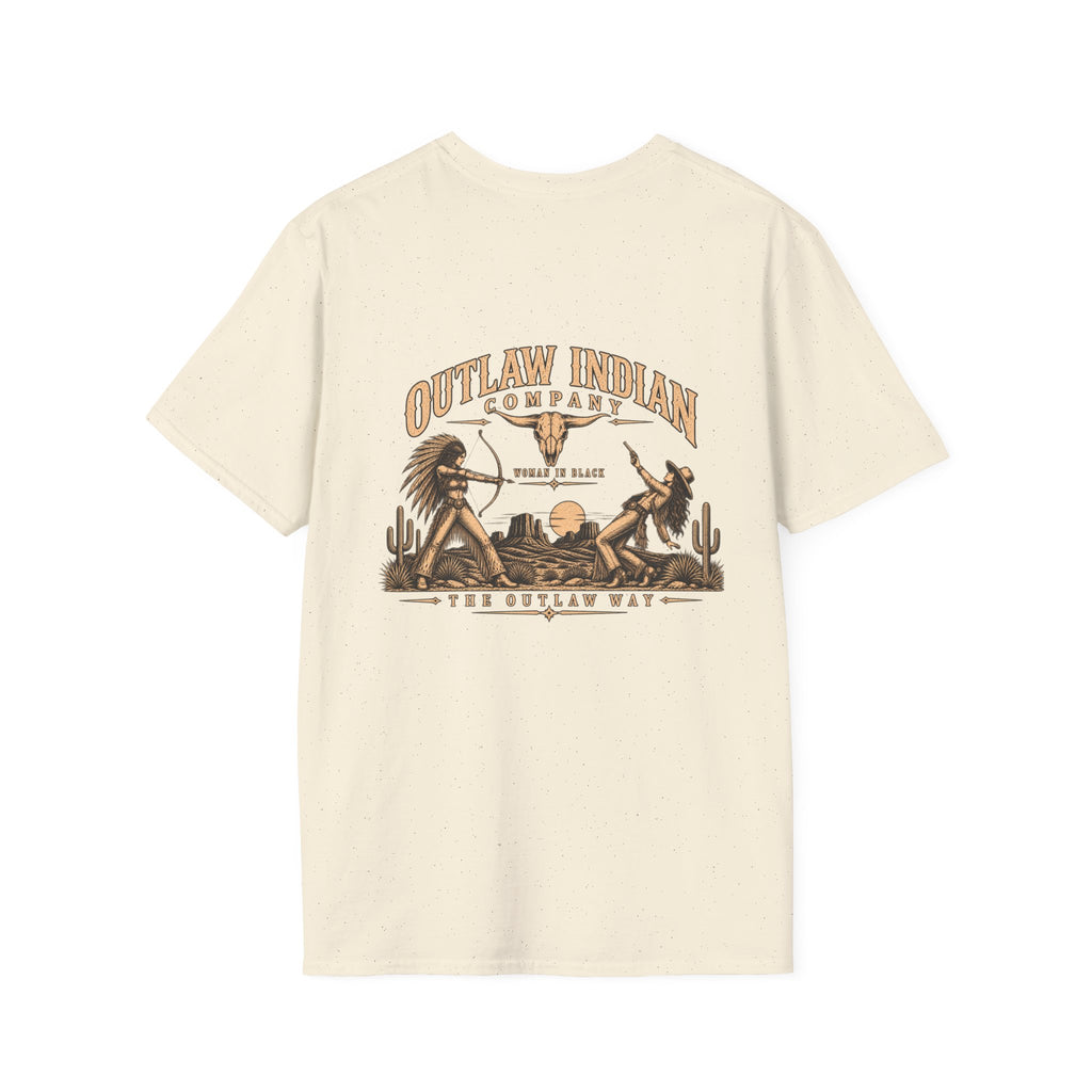 Longhorn Logo T-Shirt — Outlaw Indian Co. Western Graphic Tee