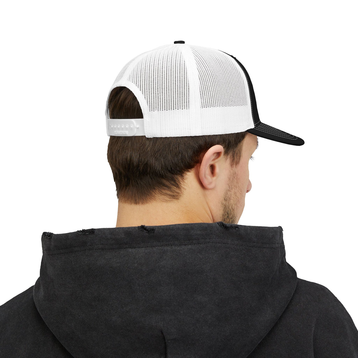 Outlaw Indian Co. Skull Trucker Cap — Distressed Western Snapback Hat