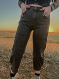 Black Barrel Jeans